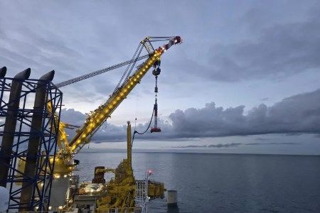 All monopiles installed at Inch Cape offshore wind farm