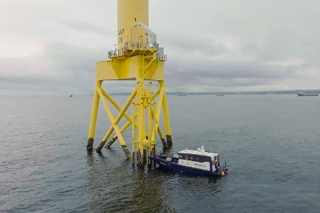 Artemis Technologies demonstrates electric foiling crew transfer vessel at wind farm